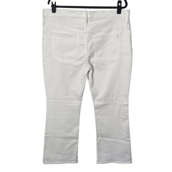 NWT Madewell Kick Out Crop Jeans in Pure White Size 33 - Picture 5 of 15